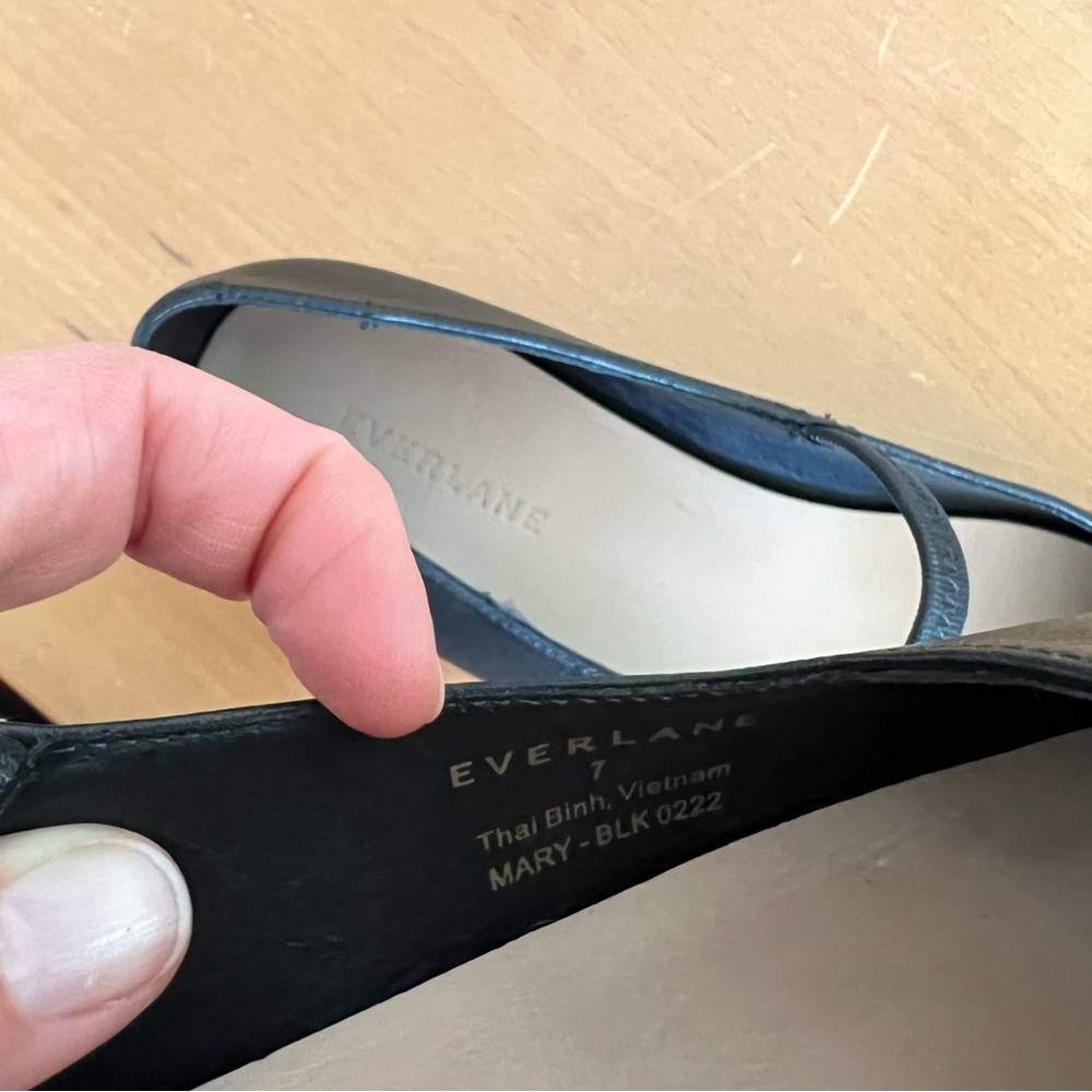 Everlane Black Leather Mary Janes - Picture 4 of 15